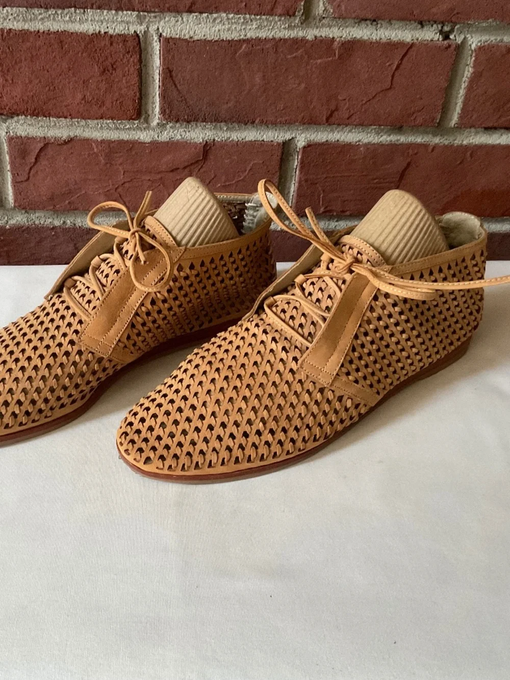 Dolce Vita Adam’s Boho Woven Leather Lace Up Loafers Size 8.5